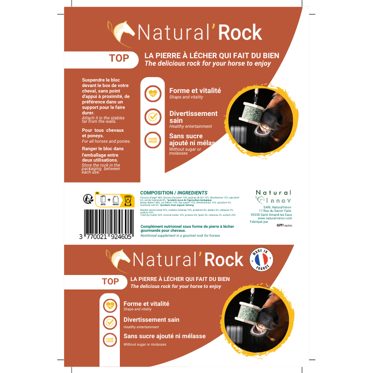 Pierre À Lécher Natural'Innov Natural'Rock Top 500g