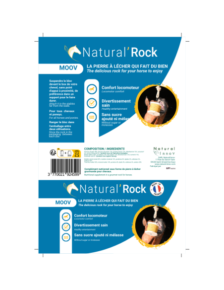 Pierre À Lécher Natural'Innov Natural'Rock Moov 500g