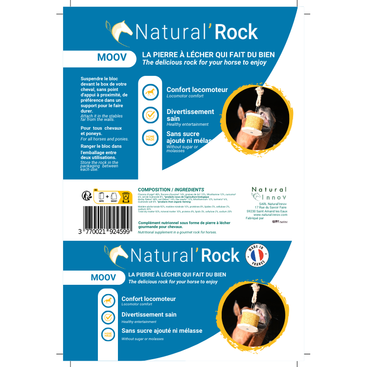 Pierre À Lécher Natural'Innov Natural'Rock Moov 500g