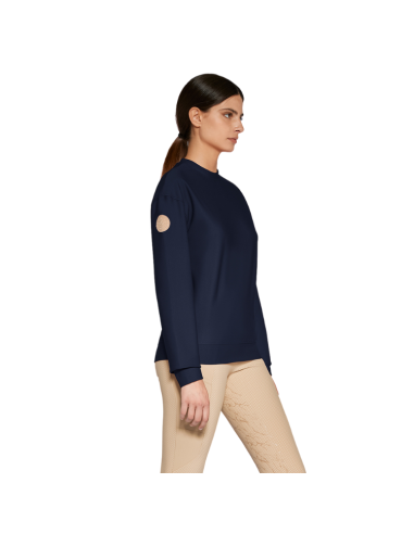 Pull Cavalleria Toscana Diagonal Weave Crew Neck MARINE