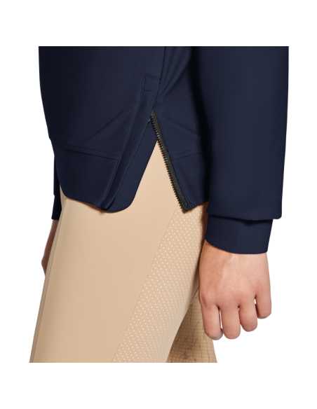 Pull Cavalleria Toscana Diagonal Weave Crew Neck MARINE