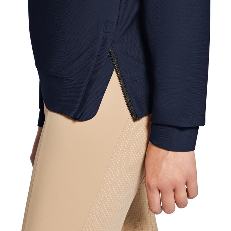 Pull Cavalleria Toscana Diagonal Weave Crew Neck MARINE