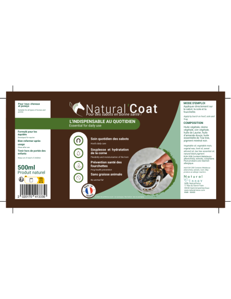 Onguent Natural'Innov Natural’Coat Noir 500ml