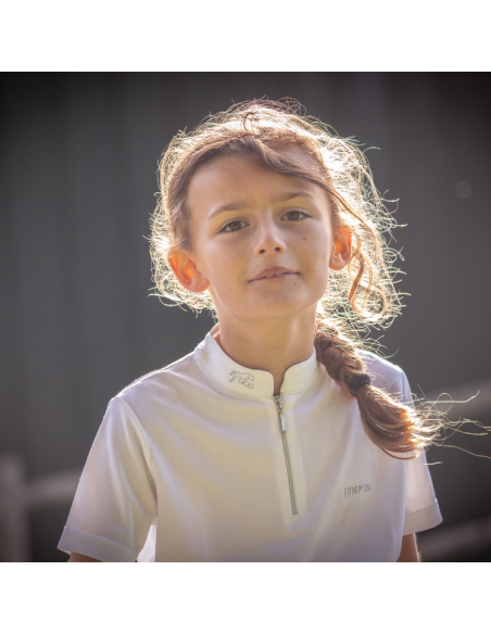 Polo De Concours Jump'In Charlie Blanc
