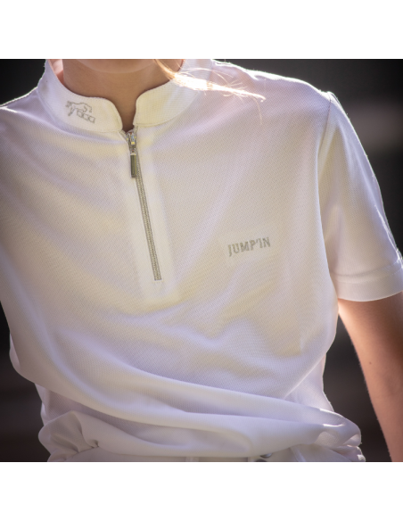 Polo De Concours Jump'In Charlie Blanc