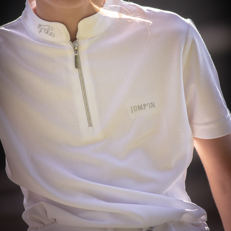 Polo De Concours Jump'In Charlie Blanc