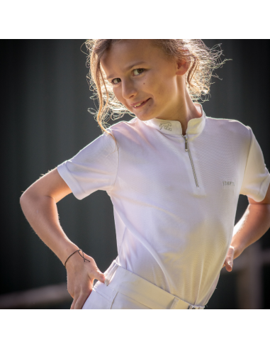 Jump'In Charlie Short-sleeves Competition Polo Shirt White