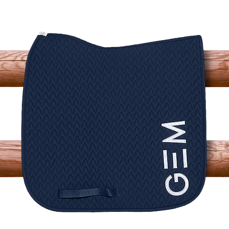 Tapis De Selle Gem Ten Dressage Marine
