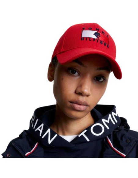 Casquette Tommy Equestrian Montreal ROUGE