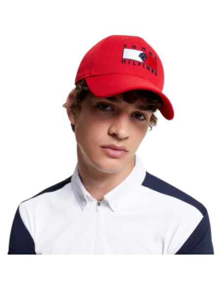 Casquette Tommy Equestrian Montreal ROUGE