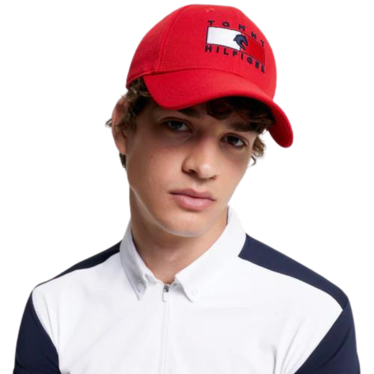 Casquette Tommy Equestrian Montreal ROUGE