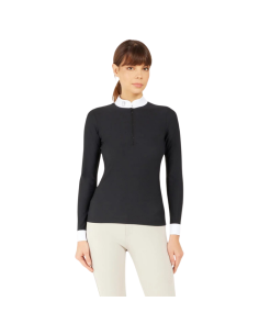 Samshield Aloise Long Sleeves Polo Shirt Black