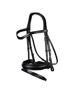 Bridon Dy'on Muserolle Combinée Moyenne Pull Back NEC Noir