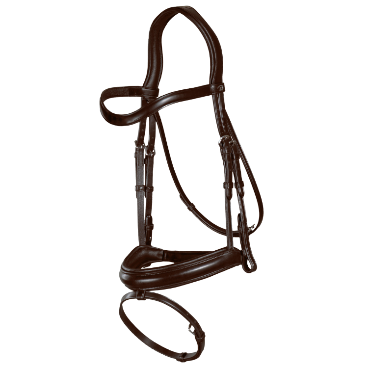 Bridon Dy'on Muserolle Combinée Moyenne NEC Brun