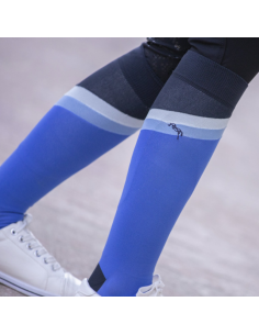 Chaussettes D'équitation Penelope "Fun" Bleu/blanc 2