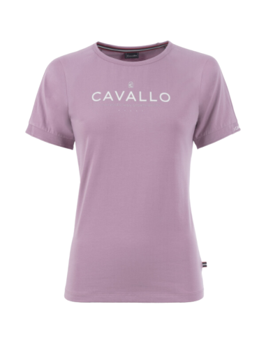 T-Shirt Cavallo Coton Rose Poudré