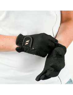 Back On Track Riding Gloves Black 2