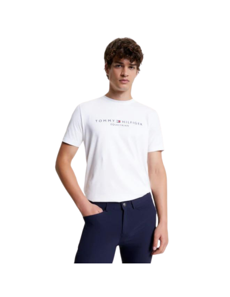 T-Shirt Tommy Equestrian Williamsburg OPTIC WHITE