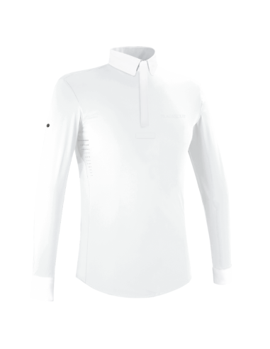 Flags & Cup Wako Long Sleeve Show Polo Shirt White