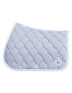 Tapis De Selle Cavalleria Toscana Circular Quilted II Jumping Gris clair