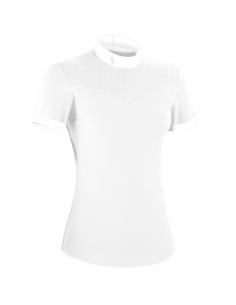 Flags & Cup Isla Short Sleeve Show Polo White