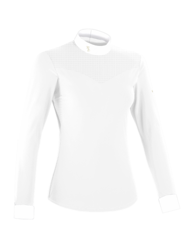 Flags & Cup Isla Long Sleeve Show Polo Shirt White