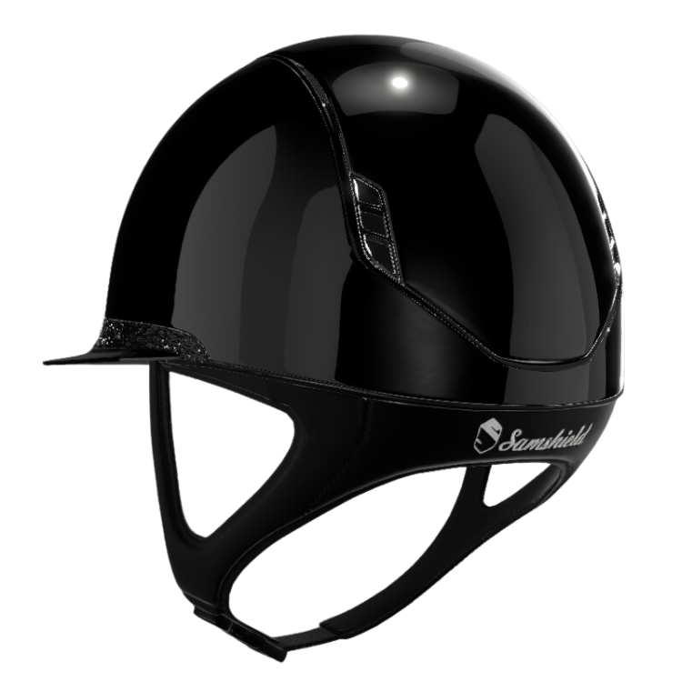 Casque Samshield 2.0 Miss Shield Glossy Modèle 12 NOIR