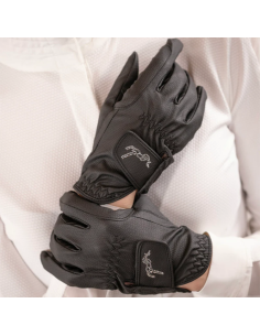 Gants Penelope "Prima Strass" Noir