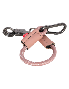 Longe D'attache Imperial Riding Elastique 40cm ROSE/NOIR CHROME