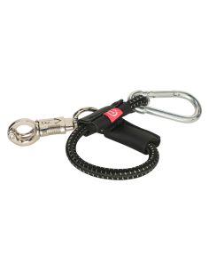 Longe D'attache Imperial Riding Elastique 40cm ROSE/NOIR CHROME 2