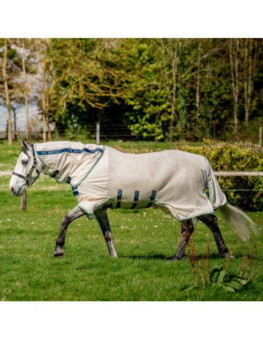 Chemise Horseware Amigo Bug Buster craie/bleu