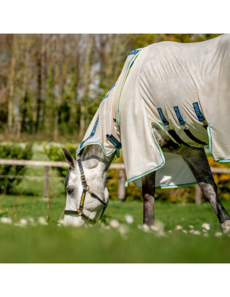 Chemise Horseware Amigo Bug Buster craie/bleu