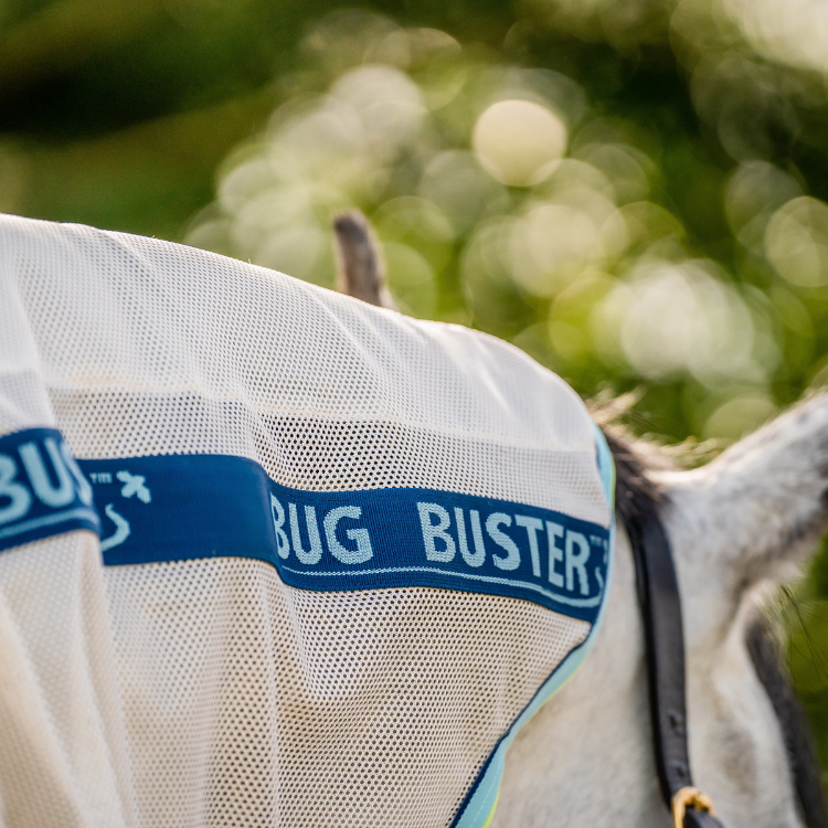 Chemise Horseware Amigo Bug Buster craie/bleu