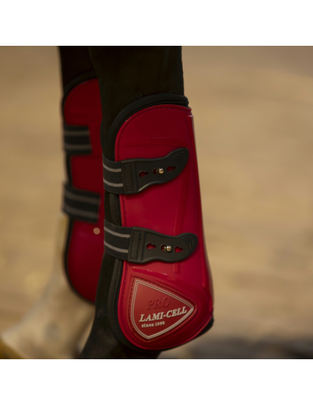 Ensemble Guêtres + Protège-boulets Lami-Cell Elite Rouge