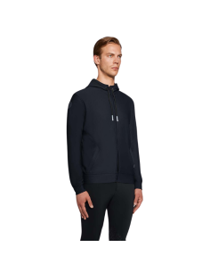 Cavalleria Toscana Diagonal Weave Zip Sweat Top