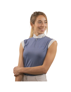 Polo De Concours Penelope Sans Manches Séville Mesh Bleu gris 2