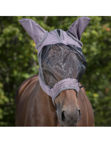 Equithème "Doux" Fly Mask Grey