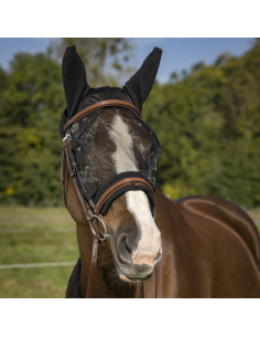 Masque Anti-Mouches Equithème "Training" Noir 2