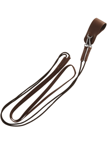 German Canter Reins Leather and Rope