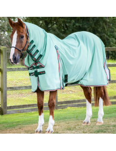 Couverture Anti-Mouches Premier Equine En Maille Bleu 2