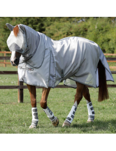 Couverture Anti-Mouches Premier Equine Super Lite Argent