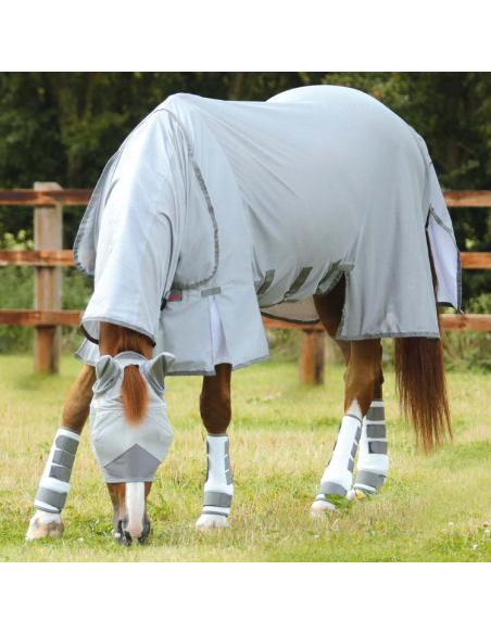 Couverture Anti-Mouches Premier Equine Bug Buster Argent