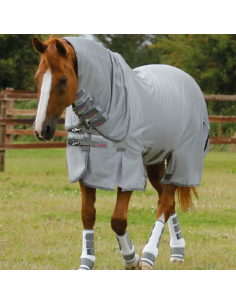 Couverture Anti-Mouches Premier Equine Bug Buster Argent 2