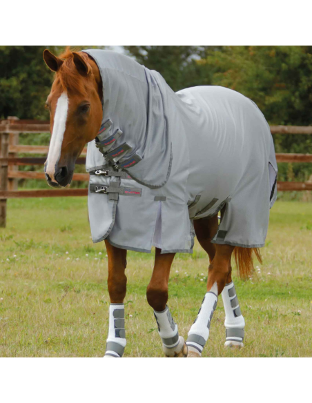 Couverture Anti-Mouches Premier Equine Bug Buster Argent