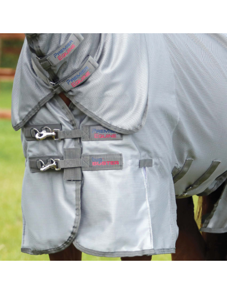Couverture Anti-Mouches Premier Equine Bug Buster Argent