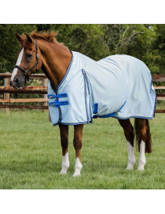 Couverture Anti-Mouches Premier Equine Mesh Air Bleu