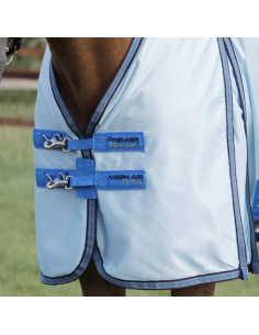 Couverture Anti-Mouches Premier Equine Mesh Air Bleu 2