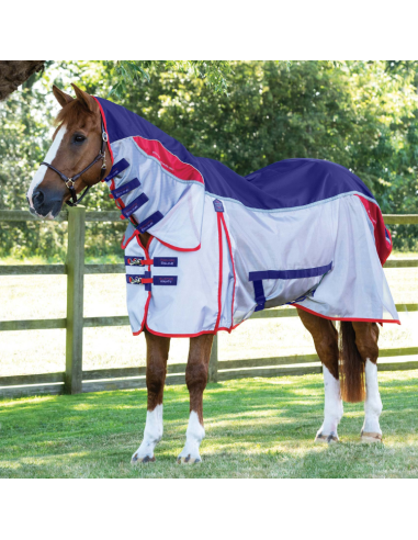 Couverture Anti-Mouches Premier Equine Buster Stay-Dry Super Lite Marine