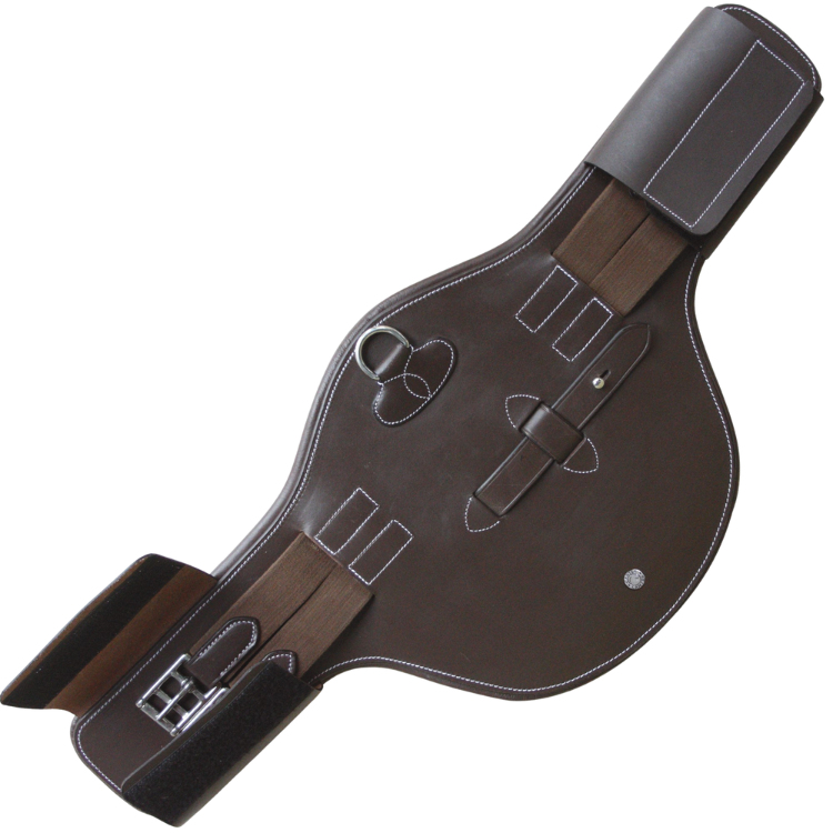Sangle Bavette Courte Canter Marron