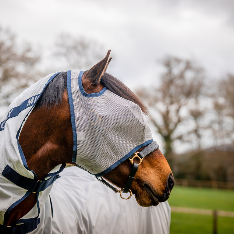 Masque Horseware Mio Flymask lunar rock/marine